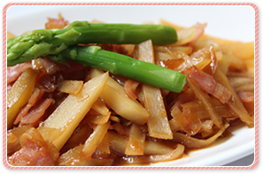 ベーコンとポテトのきんぴら