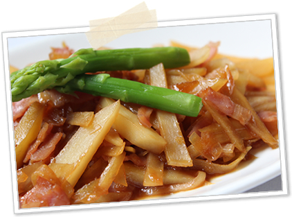 ベーコンとポテトのきんぴら